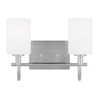 Bathroom Lighting (2 Bulbs) 13-7/8" Width