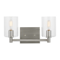 Bathroom Lighting (2 Bulbs) 14-1/4" Width