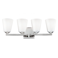Bathroom Lighting (4 or more bulbs) 24" Width Bathroom Lighting (4 or more bulbs) 24" Width
