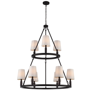 GLF29373+6ORB Lismore Large Foyer Chandelier Chandelier - Oil Rubbed Bronze GLF29373+6ORB Lismore Large Foyer Chandelier Chandelier - Oil Rubbed Bronze