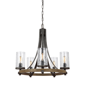 GLF31335DWKSGM Angelo Mini Chandelier - Distressed Weathered Oak / Slated Grey Metal GLF31335DWKSGM Angelo Mini Chandelier - Distressed Weathered Oak / Slated Grey Metal