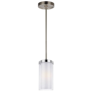 GLP1334SNCH Jonah Mini-Pendant Pendant Light - Satin Nickel / Chrome GLP1334SNCH Jonah Mini-Pendant Pendant Light - Satin Nickel / Chrome