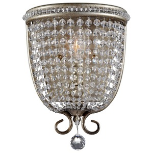 MWB1586BUS Dutchess 1 Bulb Wall Sconce - Burnished Silver MWB1586BUS Dutchess 1 Bulb Wall Sconce - Burnished Silver