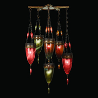 Multi Light Pendant 32" Width Multi Light Pendant 32" Width