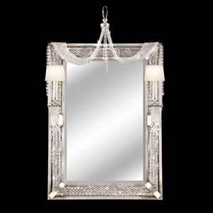 F751255ST Cascades Square / Rectangular Mirror - Warm Silver Leaf F751255ST Cascades Square / Rectangular Mirror - Warm Silver Leaf
