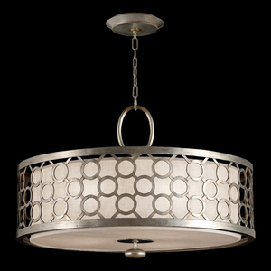 F780140st Allegretto Drum Pendant Light Platinized Silver F780140st Allegretto Drum Pendant Light Platinized Silver Leaf