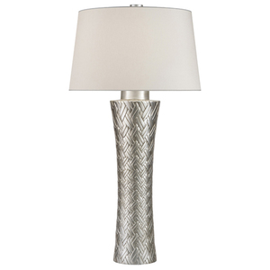 F836210st Recollections Table Lamp Platinized Silver Leaf F836210st Recollections Table Lamp Platinized Silver Leaf