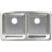 Double Bowl Kitchen Sink 33-1/4 x 19-1/8 x 9 Double Bowl Kitchen Sink 33-1/4 x 19-1/8 x 9