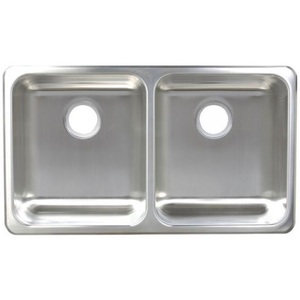 FA19339 Stainless Steel Dual Mount Double Bowl Kitchen Sink - Stainless Steel FA19339 Stainless Steel Dual Mount Double Bowl Kitchen Sink - Stainless Steel