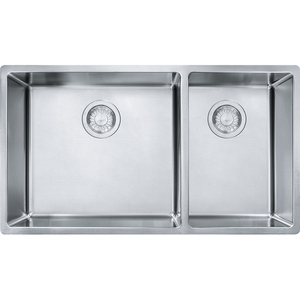 FCUX160 Cube Stainless Steel Undermount - Double Bowl Kitchen Sink - Stainless Steel FCUX160 Cube Stainless Steel Undermount - Double Bowl Kitchen Sink - Stainless Steel