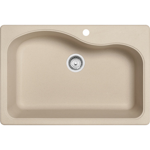 FSC33221 Gravity White/Color Dual Mount Single Bowl Kitchen Sink - Champagne FSC33221 Gravity White/Color Dual Mount Single Bowl Kitchen Sink - Champagne