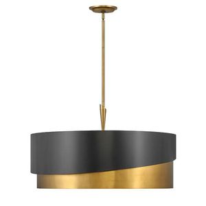 FFR34318HBR Gigi Drum Pendant Pendant Light - Heritage Brass FFR34318HBR Gigi Drum Pendant Pendant Light - Heritage Brass