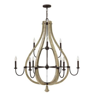 FFR40578IRR Middlefield Large Foyer Chandelier Chandelier - Iron Rust FFR40578IRR Middlefield Large Foyer Chandelier Chandelier - Iron Rust