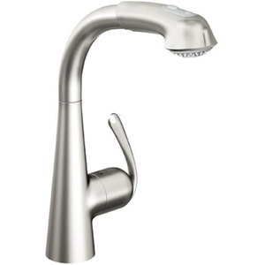 G33893SD0 LadyLux3 Plus Pull-Out Spray Kitchen Faucet - RealSteel G33893SD0 LadyLux3 Plus Pull-Out Spray Kitchen Faucet - RealSteel