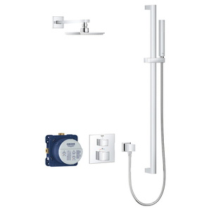 G34747000 Cube Two Wall Diverter System Custom Shower System - Starlight Chrome G34747000 Cube Two Wall Diverter System Custom Shower System - Starlight Chrome
