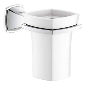 G40626000 Grandera Toothbrush & Tumbler Holder Bathroom Accessory - StarLight Chrome G40626000 Grandera Toothbrush & Tumbler Holder Bathroom Accessory - StarLight Chrome