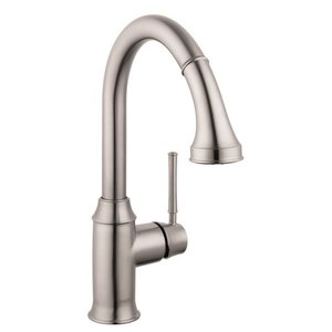 H04215800 Talis C Pull-Out Spray Kitchen Faucet - Steel Optik H04215800 Talis C Pull-Out Spray Kitchen Faucet - Steel Optik