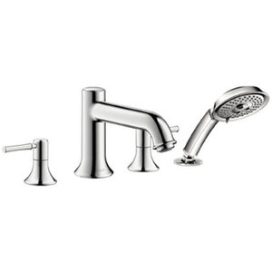 H14314001/H06646000 Talis C Deck Mount With Handshower Tub Faucet - Chrome H14314001/H06646000 Talis C Deck Mount With Handshower Tub Faucet - Chrome
