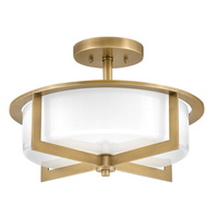 Semi Flush Mount 15-1/4" Width