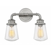 Bathroom Lighting (2 Bulbs) 14-1/2" Width