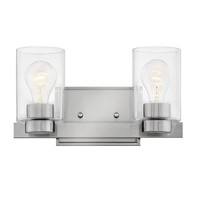 Bathroom Lighting (2 Bulbs) 13" Width