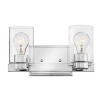 Bathroom Lighting (2 Bulbs) 13" Width