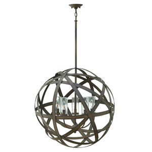H29705VI Carson Hanging Hanging Lantern - Vintage Iron H29705VI Carson Hanging Hanging Lantern - Vintage Iron