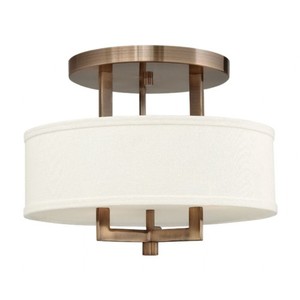 H3200BR Hampton Semi Flush Mount Ceiling Light - Brushed Bronze H3200BR Hampton Semi Flush Mount Ceiling Light - Brushed Bronze