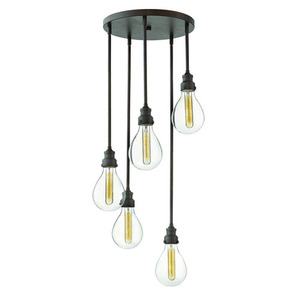 H3265IN Denton Multi Light Pendant Light - Industrial Iron H3265IN Denton Multi Light Pendant Light - Industrial Iron