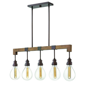 H3266IN Denton Linear Pendant Pendant Light - Industrial Iron H3266IN Denton Linear Pendant Pendant Light - Industrial Iron