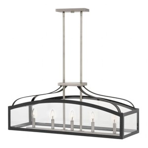 H3416DZ Clarendon Linear Pendant Pendant Light - Aged Zinc H3416DZ Clarendon Linear Pendant Pendant Light - Aged Zinc