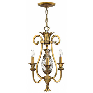 H4103BB Plantation Mini Chandelier - Burnished Brass H4103BB Plantation Mini Chandelier - Burnished Brass