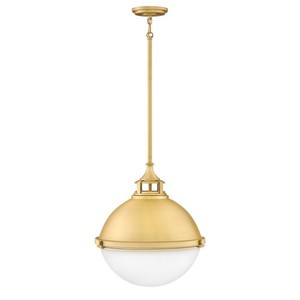 H4835SA Fletcher Down Light Pendant Light - Satin Brass H4835SA Fletcher Down Light Pendant Light - Satin Brass