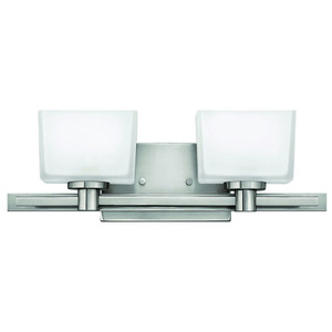 H5022BNLED Taylor 2 Bulb Bathroom Lighting - Brushed Nickel H5022BNLED Taylor 2 Bulb Bathroom Lighting - Brushed Nickel