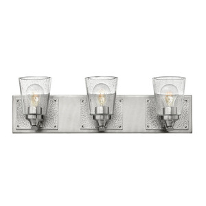 H51823BN Jackson 3 Bulb Bathroom Lighting - Brushed Nickel H51823BN Jackson 3 Bulb Bathroom Lighting - Brushed Nickel