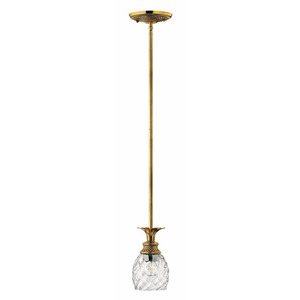 H5317BB Plantation Mini-Pendant Pendant Light - Burnished Brass H5317BB Plantation Mini-Pendant Pendant Light - Burnished Brass