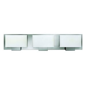 H53553BNLED Mila 3 Bulb Bathroom Lighting - Brushed Nickel H53553BNLED Mila 3 Bulb Bathroom Lighting - Brushed Nickel