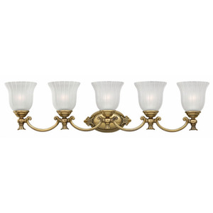 H5585BB Francoise 4 or More Bulb Bathroom Lighting - Burnished Brass H5585BB Francoise 4 or More Bulb Bathroom Lighting - Burnished Brass