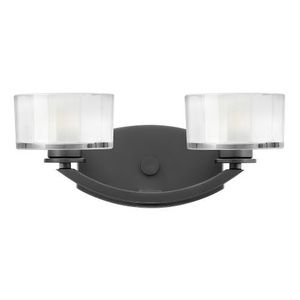 H5592SK Meridian 2 Bulb Bathroom Lighting - Satin Black H5592SK Meridian 2 Bulb Bathroom Lighting - Satin Black