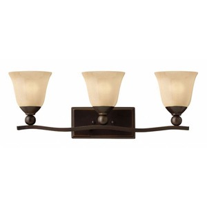 H5893OB Bolla 3 Bulb Bathroom Lighting - Olde Bronze / Amber Seedy H5893OB Bolla 3 Bulb Bathroom Lighting - Olde Bronze / Amber Seedy