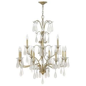 FFR40318SLF Francesca Large Foyer Chandelier Chandelier - Silver Leaf FFR40318SLF Francesca Large Foyer Chandelier Chandelier - Silver Leaf