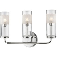 Bathroom Lighting (3 bulbs) 16-1/4" Width