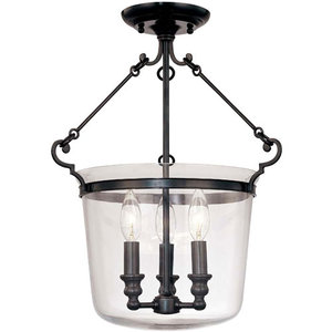 HUD130OB Quinton Semi Flush Mount Ceiling Light - Old Bronze HUD130OB Quinton Semi Flush Mount Ceiling Light - Old Bronze