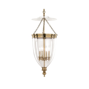 HUD143AGB Hanover Entrance / Foyer Pendant Light - Aged Brass HUD143AGB Hanover Entrance / Foyer Pendant Light - Aged Brass