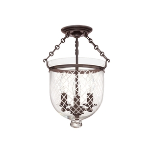 HUD251OBC2 Hampton Semi Flush Mount Ceiling Light - Old Bronze HUD251OBC2 Hampton Semi Flush Mount Ceiling Light - Old Bronze