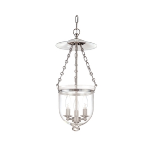 HUD252PNC1 Hampton Down Light Pendant Light - Polished Nickel HUD252PNC1 Hampton Down Light Pendant Light - Polished Nickel