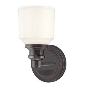 HUD3401OB Windham 1 Bulb Wall Sconce - Old Bronze HUD3401OB Windham 1 Bulb Wall Sconce - Old Bronze