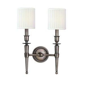 HUD4902AN Abington Multi Bulb Wall Sconce - Antique Nickel HUD4902AN Abington Multi Bulb Wall Sconce - Antique Nickel
