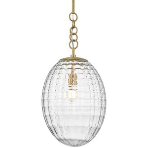 HUD4912AGB Venice Entrance / Foyer Pendant Light - Aged Brass HUD4912AGB Venice Entrance / Foyer Pendant Light - Aged Brass