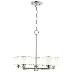 HUD6115PN Basking Ridge Mini Chandelier - Polished Nickel HUD6115PN Basking Ridge Mini Chandelier - Polished Nickel